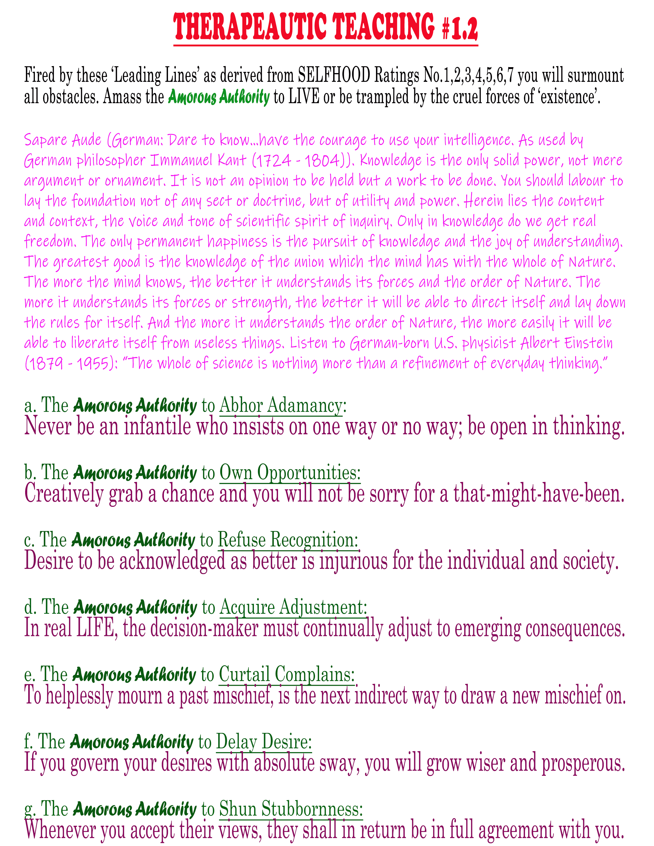 Therapeutic Teaching 2